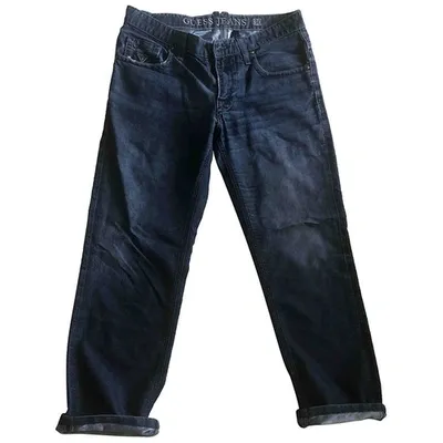 Pre-owned Guess Navy Denim - Jeans Jeans