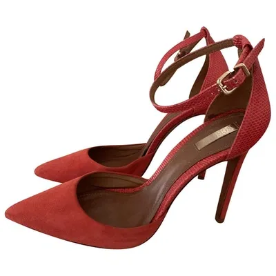 Pre-owned Schutz Heels In Red