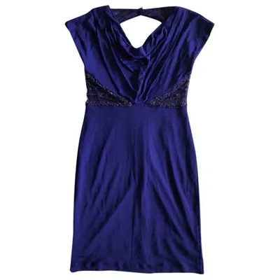 Pre-owned Badgley Mischka Mid-length Dress In Purple