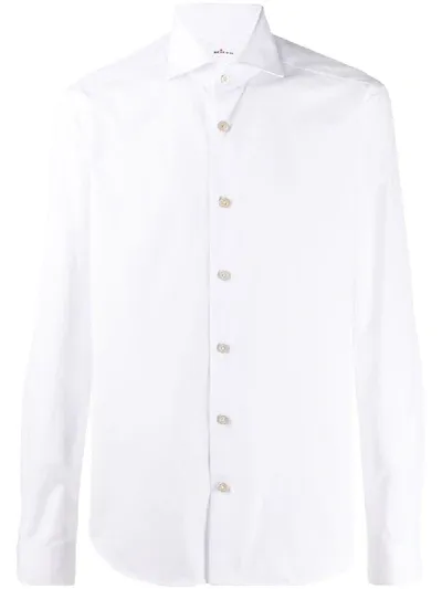 Kiton Long-sleeve Fitted Shirt In White