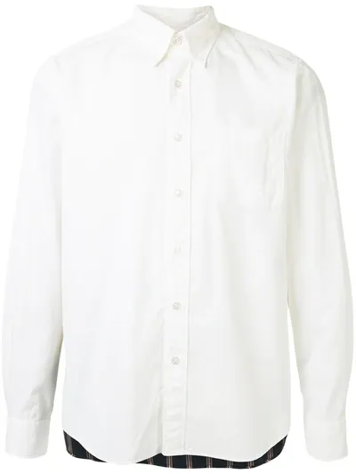 Sophnet Patchwork Buttoned Shirt In White