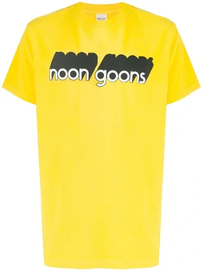 Noon Goons Logo Print T-shirt In Yellow