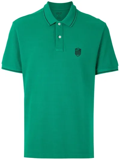 Osklen Cotton Logo Embroidered Polo Shirt In Green