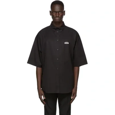 Balenciaga Black 'crew' Short Sleeve Shirt