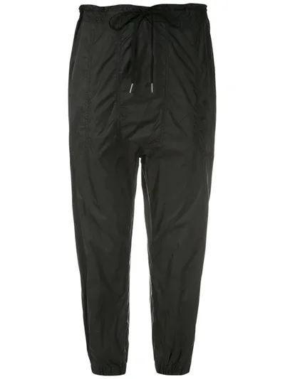 Osklen Drop-crotch Track Pants In Black