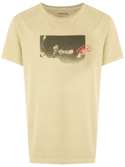 Osklen Snowboarding-print T-shirt In Neutrals