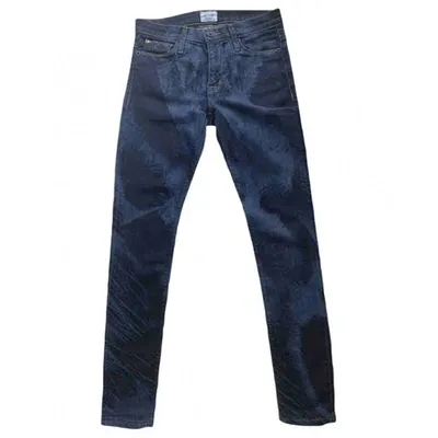 Pre-owned Hudson Slim Jeans In Blue