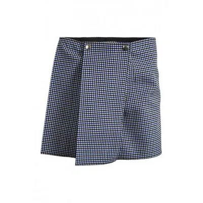 Pre-owned Plan C Mini Skirt In Blue