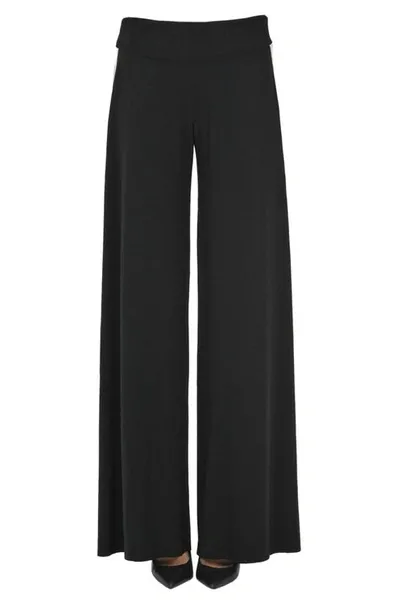 Norma Kamali Jersey Trousers In Black