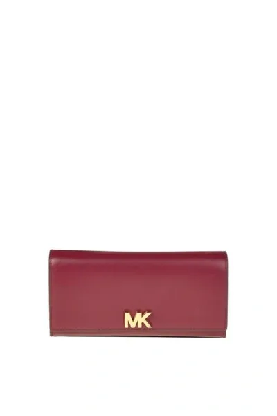 Michael Michael Kors Mott Clutch In Burgundy