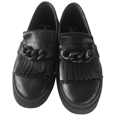 Pre-owned Giuseppe Zanotti Leather Low Trainers In Black