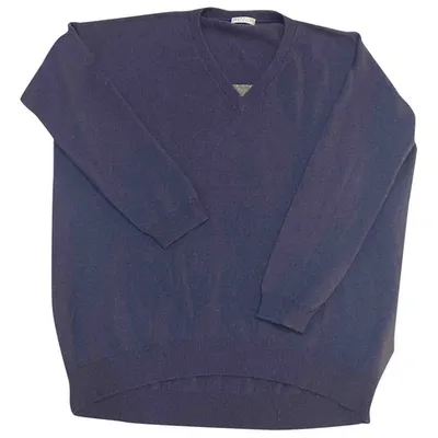 Pre-owned Brunello Cucinelli Cashmere Jumper In Navy