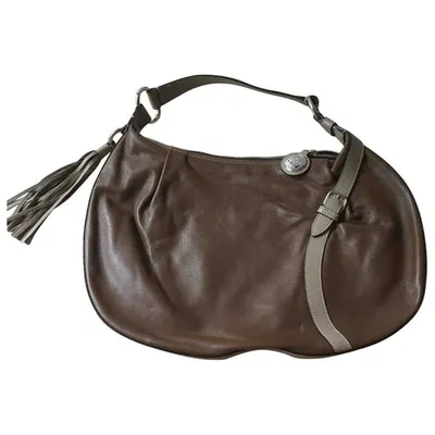 Pre-owned Lancel Leather Handbag In Brown