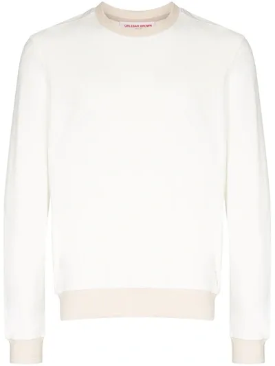 Orlebar Brown Pierce Towelling Cotton Sweatshirt In White