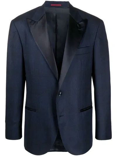 Brunello Cucinelli Satin-lapel Tuxedo Jacket In Blue