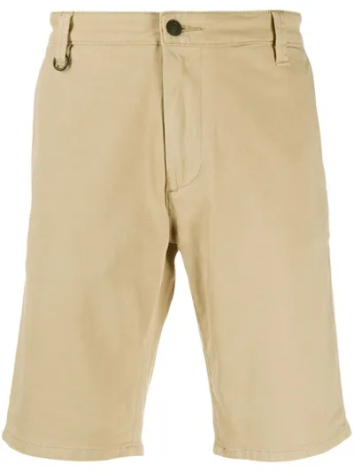 Neuw Cody Tapered-leg Bermuda Shorts In Neutrals