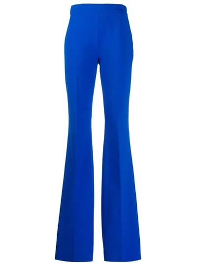 Emilio Pucci High-waisted Flared Trousers In Blue