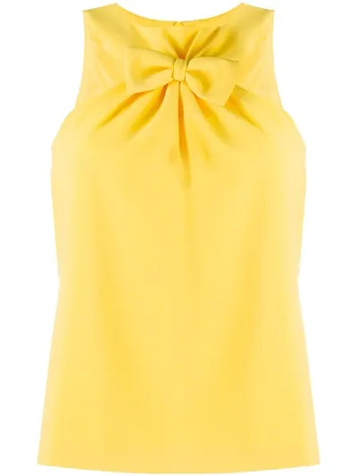 Boutique Moschino Top Fiocchetto Cadi Giallo In Yellow