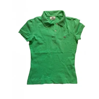 Pre-owned Lacoste Green Cotton Top