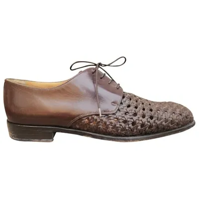 Pre-owned Bally Leather Lace Ups In Brown