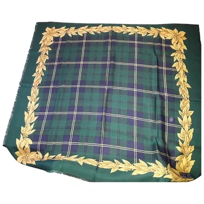 Pre-owned Blumarine Wool Neckerchief In Green