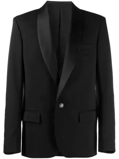 Balmain Single Button Dinner Jacket In Black