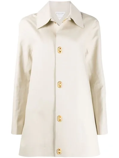 Bottega Veneta Double-faced Cotton Convertible Jacket In Putty Putty