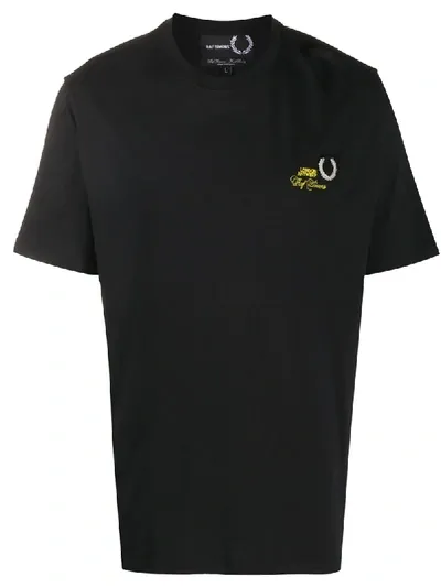 Fred Perry London Antwerp Embroidered T-shirt In Black