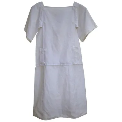 Pre-owned Courrèges Mid-length Dress In White