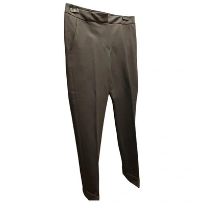 Pre-owned Armani Collezioni Straight Pants In Brown