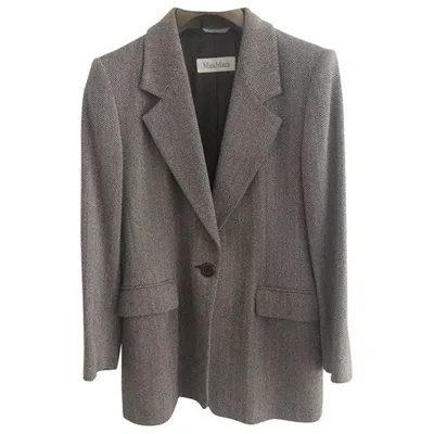 Pre-owned Max Mara Wool Jacket In Brown