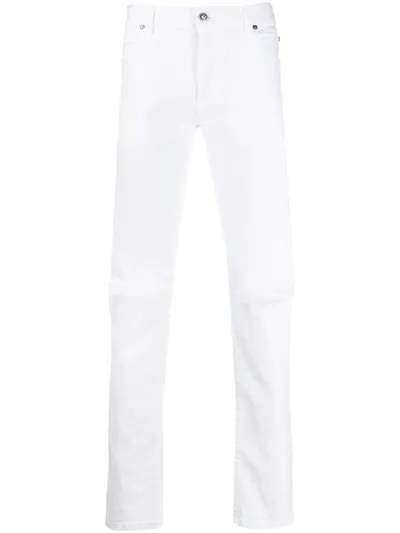 Balmain White Stretch Skinny Jeans