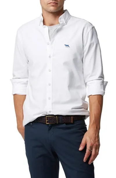 Rodd & Gunn North Island Solid Button-down Shirt In Snow