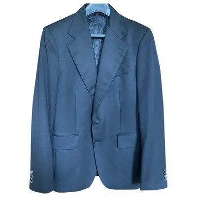 Pre-owned Roberto Cavalli Wool Suit In Black