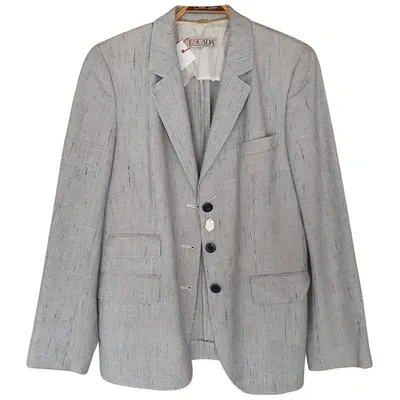 Pre-owned Escada Grey Viscose Jacket