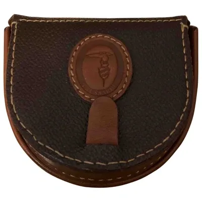 Pre-owned Trussardi Leather Purse In Brown