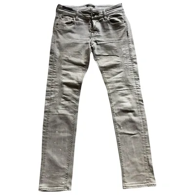 Pre-owned Htc Grey Denim - Jeans Jeans