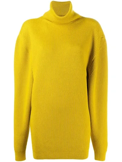 Fenty Oversized Turtleneck Sweater In Yellow