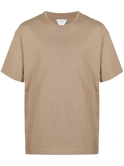 Bottega Veneta Sunrise Light Cotton T-shirt In Beige