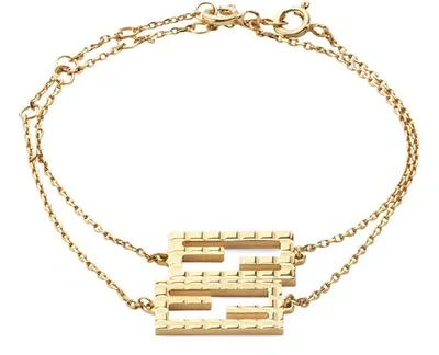 Fendi Ff Friendship Bracelets In Or