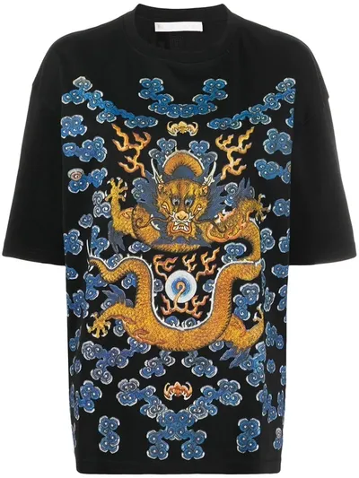 Fenty Dragon/no More Music-print Oversized T-shirt In Black