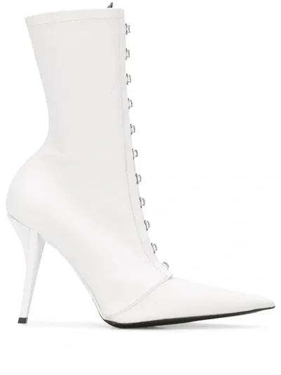 Fenty Corset 105mm Pointed-toe Boots In White