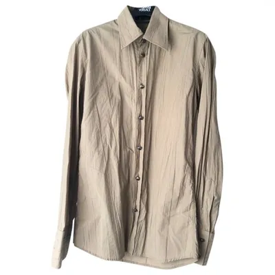 Pre-owned Versace Shirt In Beige