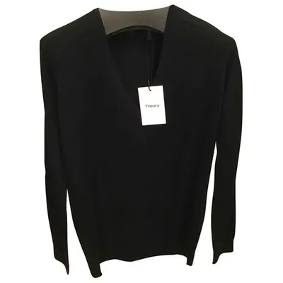 Pre-owned Theory Wool Jumper In Black