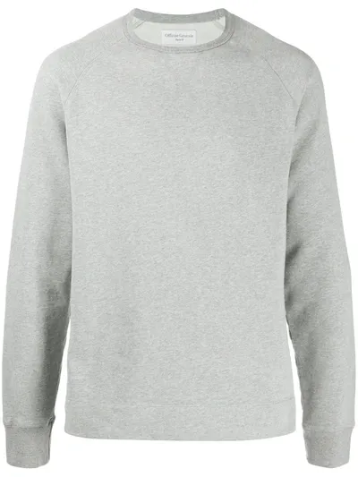 Officine Generale Long Sleeve Sweatshirt In Grey