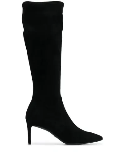 Stuart Weitzman Stiletto Knee-high Boots In Black