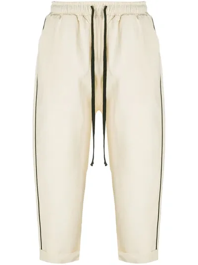 Alchemy Drawstring Cropped Trousers In Neutrals