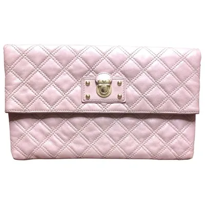 Pre-owned Marc Jacobs Single Leather Clutch Bag In Pink