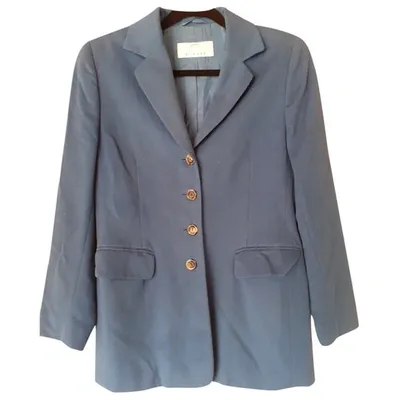 Pre-owned Bogner Wool Blazer In Blue