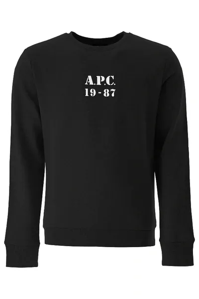 Apc P.c.a.c. 19-87 Sweatshirt In Black,white